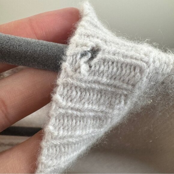 Stella McCartney Wool Cashmere Printed Sleeve Neutral Tunic Sweater Size 38 - Picture 7 of 16